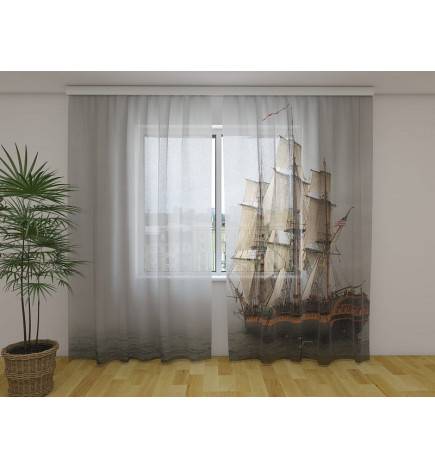 Tenda personalizzata - Barca dei pirati nella nebbia