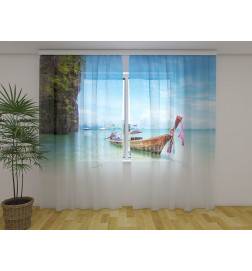 Prilagojena zavesa - tajski čoln - pohištvo