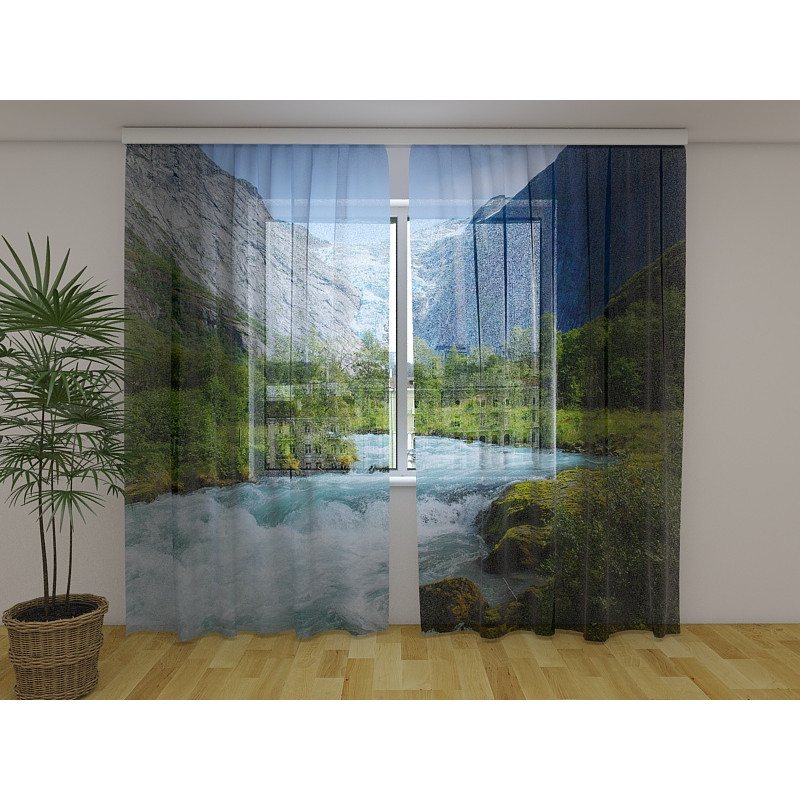 1,00 €Tenda personalizzata - Lago di montagna in Norvegia