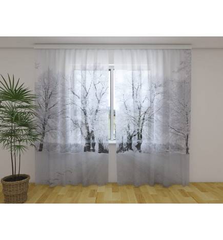 Tente personnalisée - avec de la neige sur les arbres