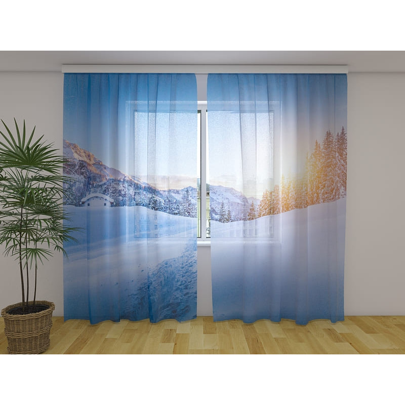 1,00 € Aangepaste tent - Sneeuw op de bergsparren