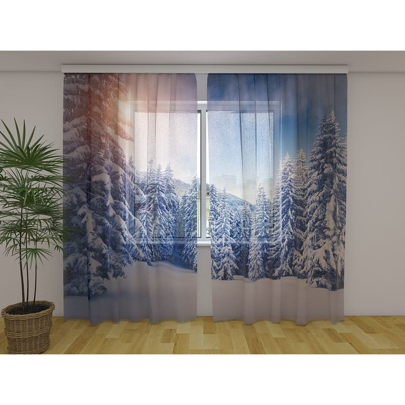 0,00 €Tente personnalisée - Montagne enneigée avant le soir