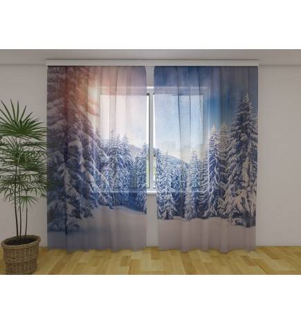 0,00 € Maßgeschneidertes Zelt – Verschneiter Berg vor dem Abend