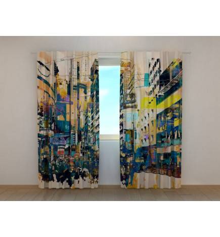 1,00 € Custom curtain - metropolitan street art