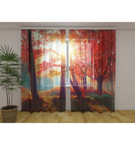 Tenda personalizzata - Con un fiume nella foresta rossa