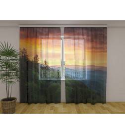 Carpa personalizada - Con las montañas al atardecer