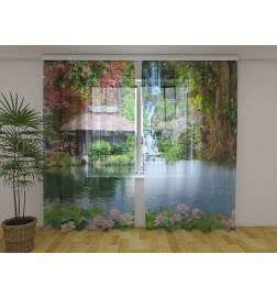 Pasūtījuma telts - ar kotedžu un ūdenskritumu