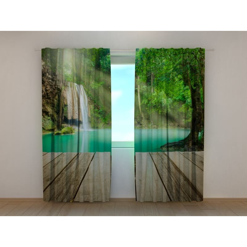 1,00 € Custom Tent - Walkway in front of waterfall