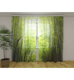 Cortina personalizada - con bambú en medio de la vegetación