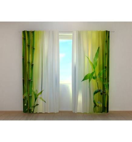 1,00 € Custom curtain - Botany with bamboo