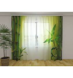 Custom curtain - Botany with bamboo