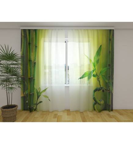 Rideau sur mesure - Botanique avec bambou