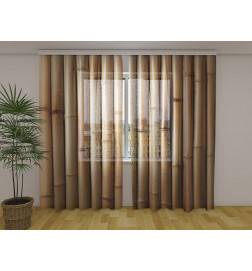 Personalisierter Vorhang - mit getrocknetem Bambus