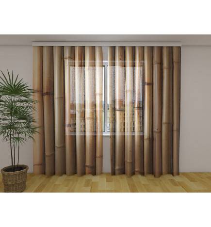 Custom curtain - with dried bamboo