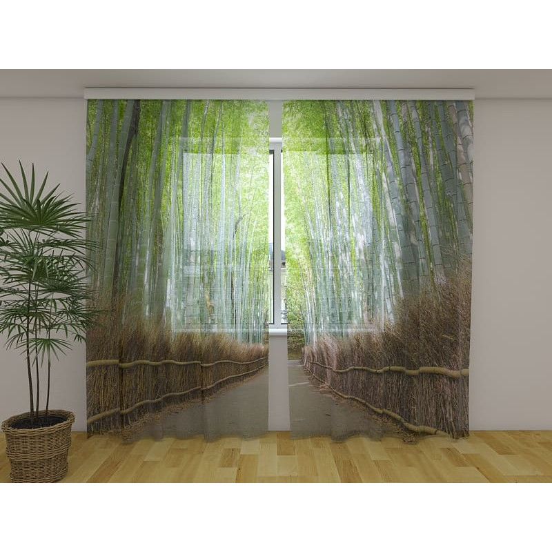 1,00 € Maßgeschneiderter Vorhang – Bambus in Kyoto – In Japan