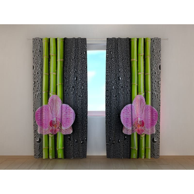 1,00 €Rideau personnalisé - Bambou fleuri - MEUBLER LA MAISON