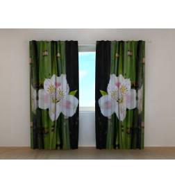 Tenda personalizzata - con le orchidee bianche e il bambù