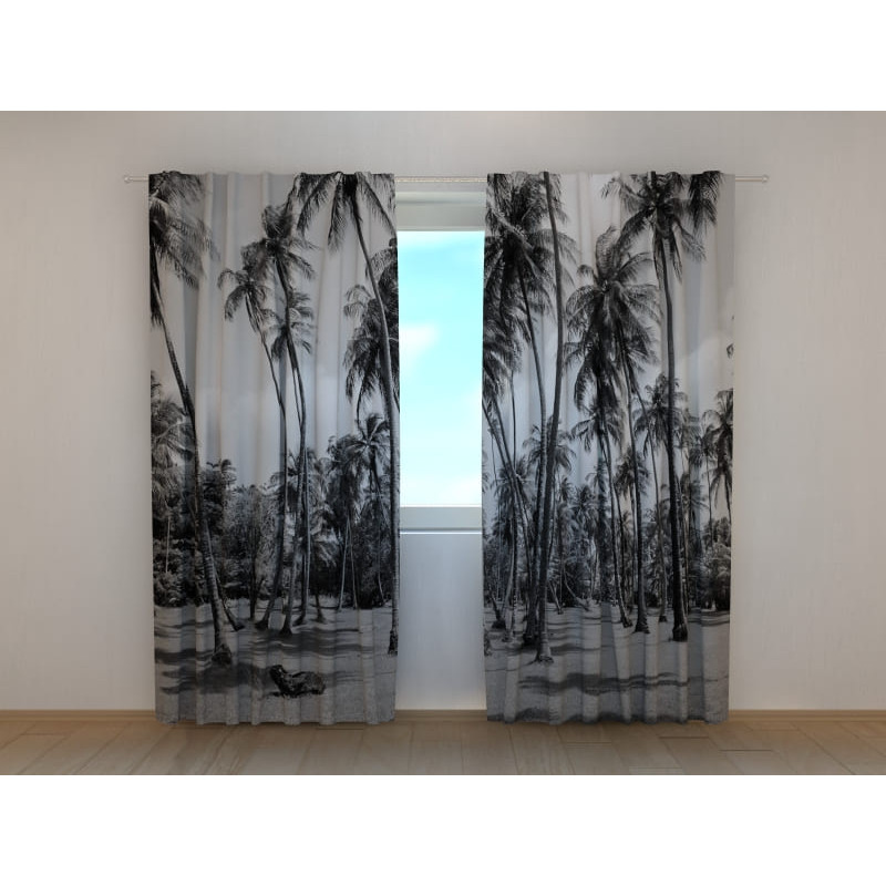 1,00 € Aangepaste tent - zwart-witte palmbomen