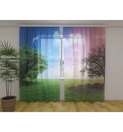 Tenda personalizzata - con due alberi verdi