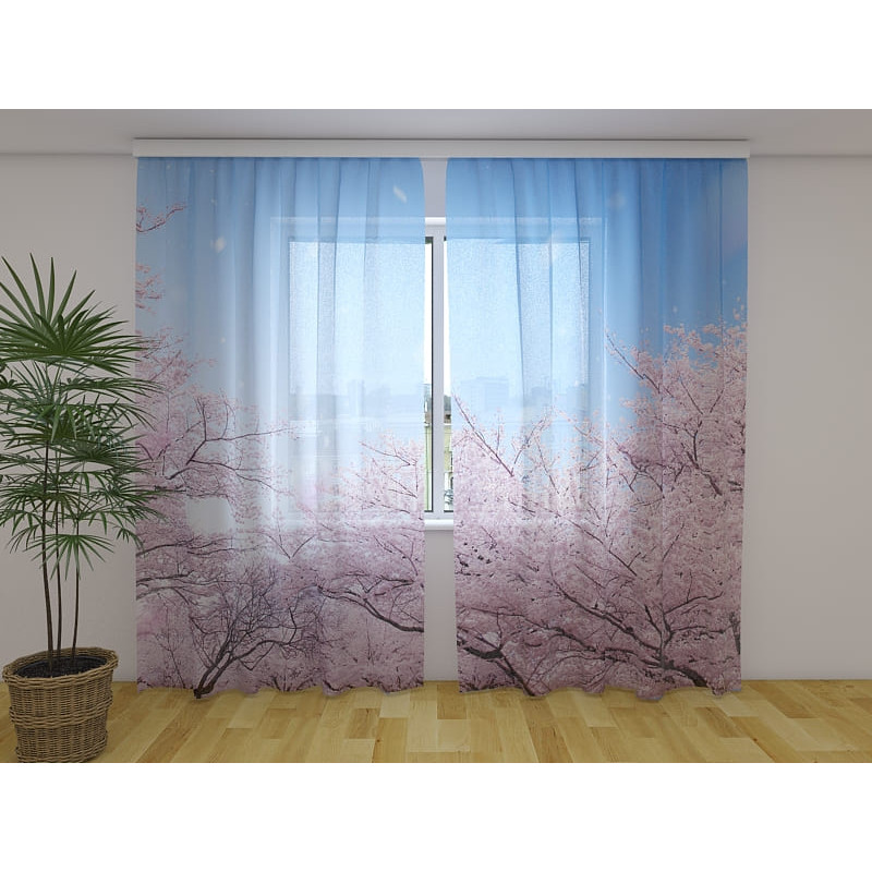 1,00 € Gordijn op maat - Sakura-boom - Japan