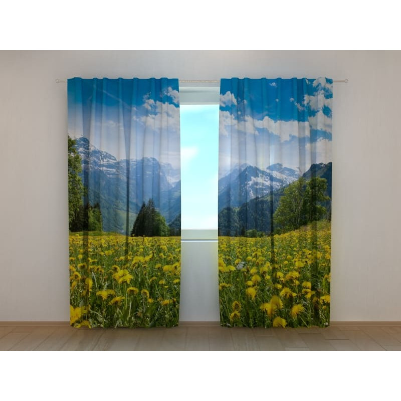 1,00 € Cortina personalizada - Con los alpes - ARREDALACASA