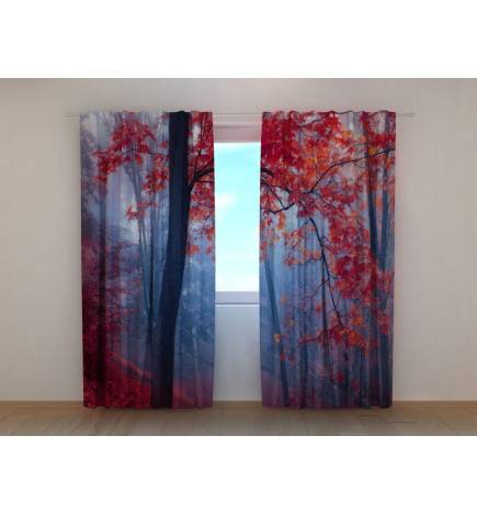 Prilagojena zavesa - v rdečem in temnem gozdu