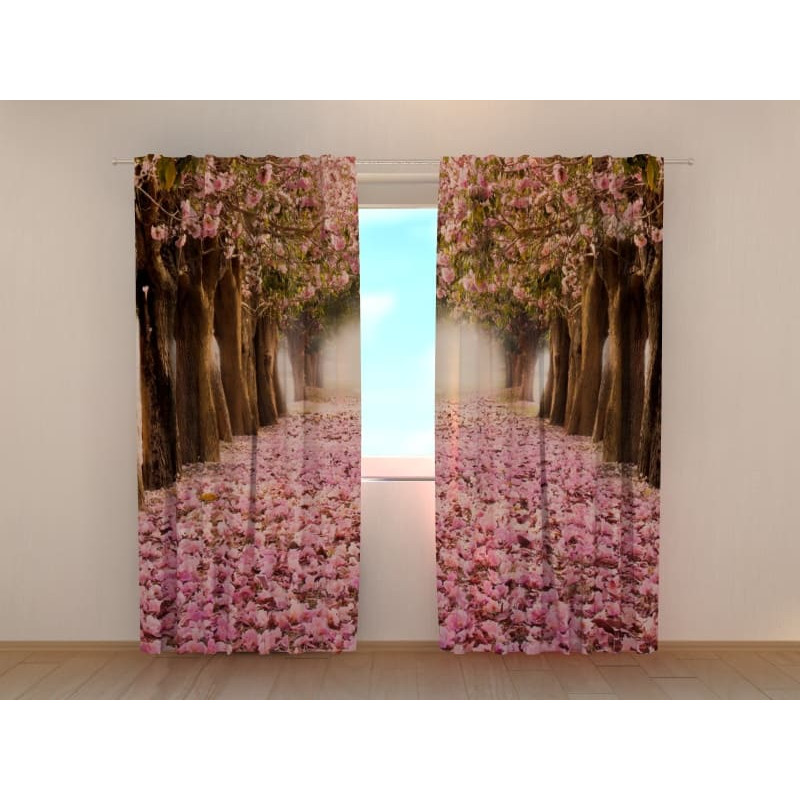 1,00 €Tente personnalisée - Avenue bordée d'arbres roses