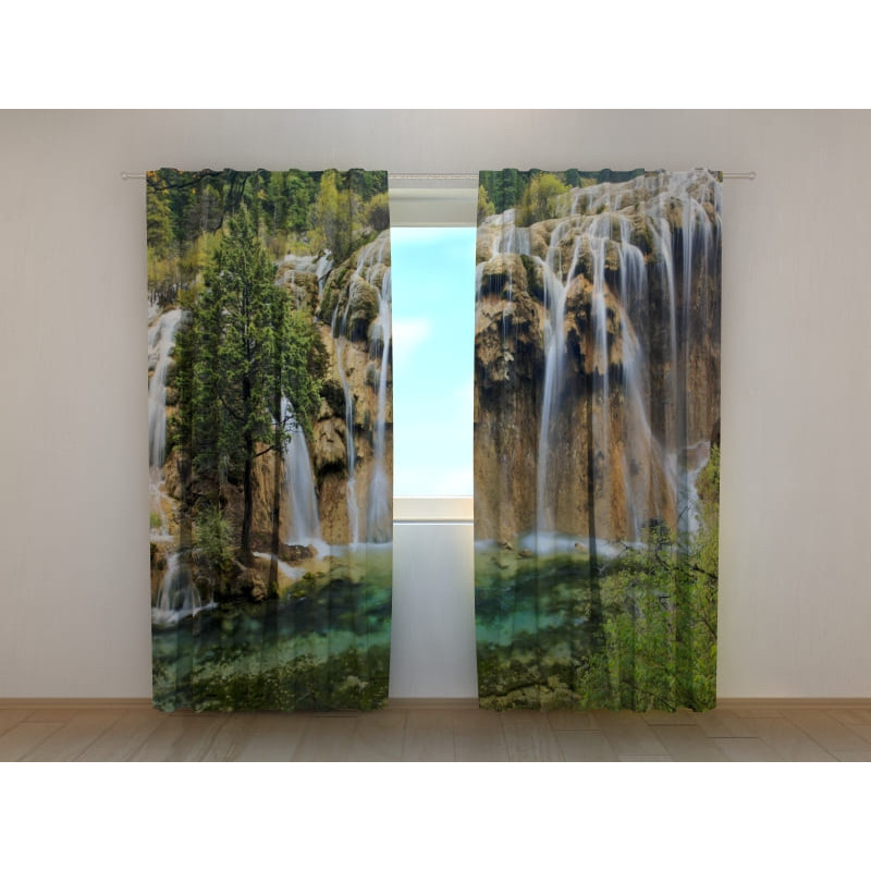 1,00 € Custom curtain - Jiuzhaigou waterfalls - In China