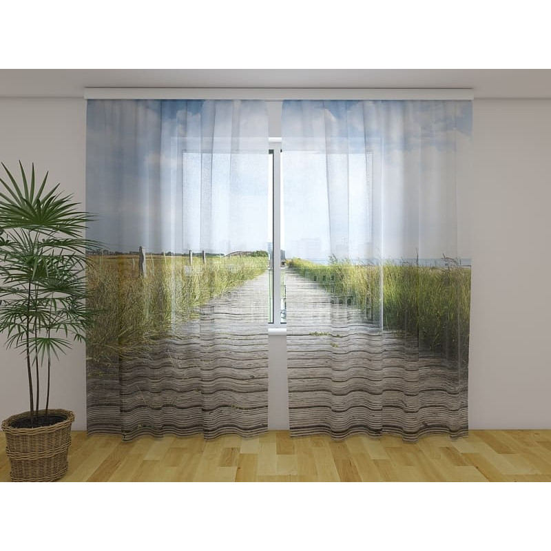 1,00 € Custom tent - with the road in the middle of the fields
