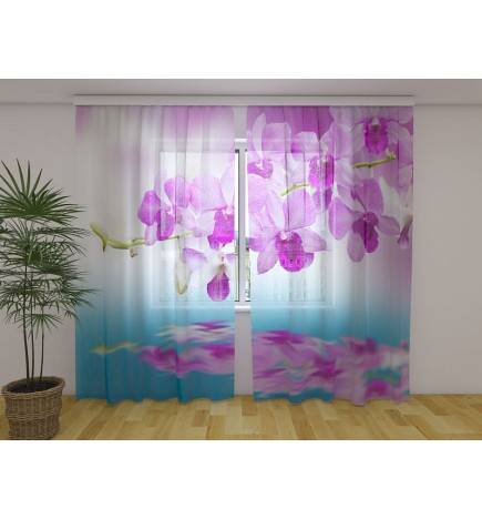 1,00 € Aangepaste tent - met paarse orchideeën aan de kreek