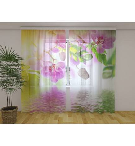 1,00 €Tenda personalizzata - Con le orchidee in fiore sul lago