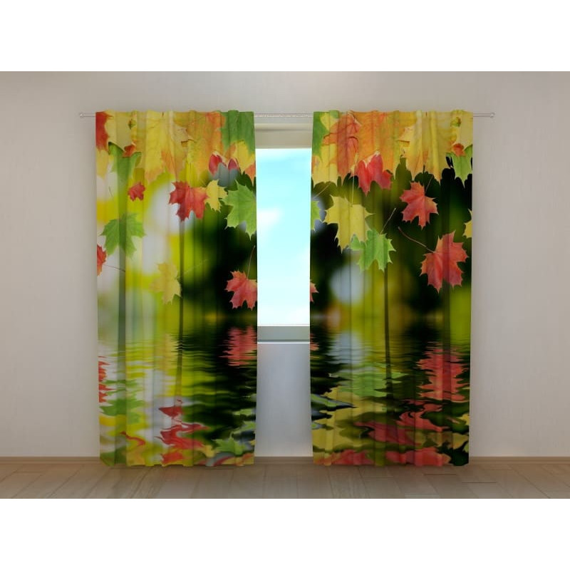 1,00 € Cortina personalizada - Floral en el lago