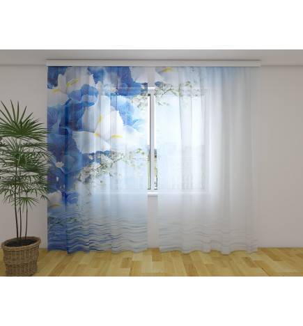 Personalisierter Vorhang - Wasser und Iris - ARREDALACASA