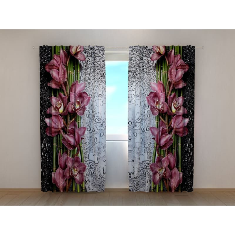 1,00 € Personalized curtain - Flowers and dew - ARREDALACASA
