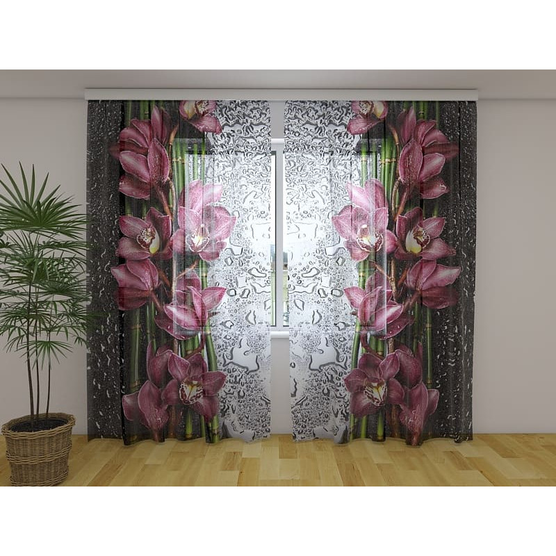 1,00 € Personalized curtain - Flowers and dew - ARREDALACASA