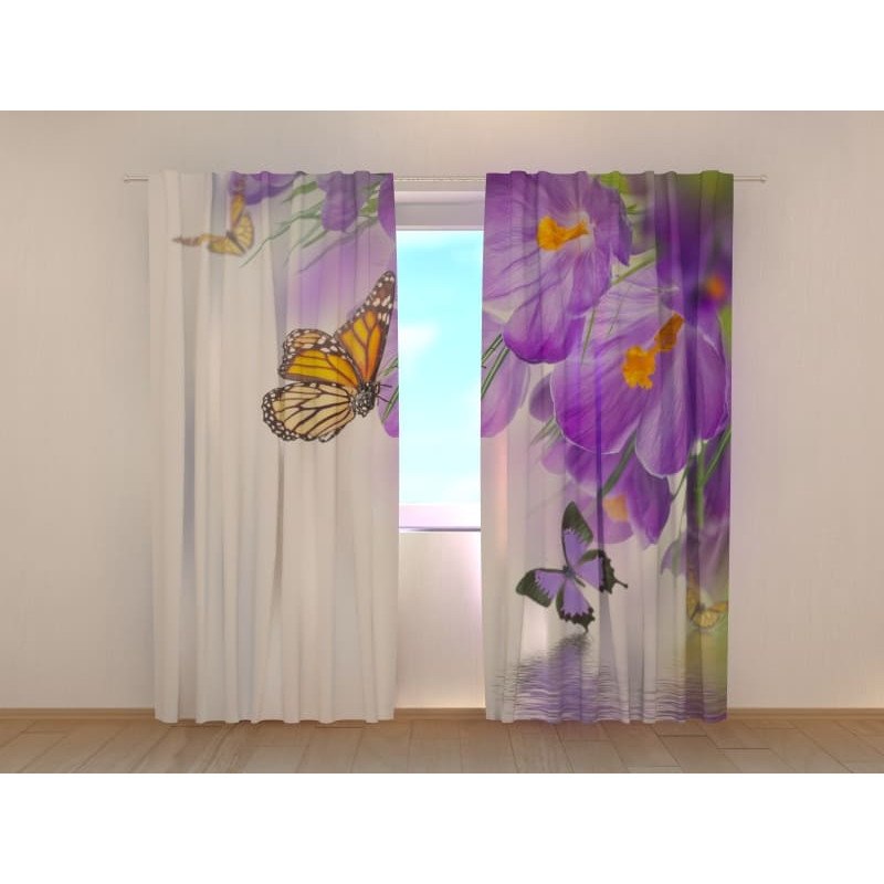 1,00 €Tenda personalizada - Com flores de açafrão à beira do lago