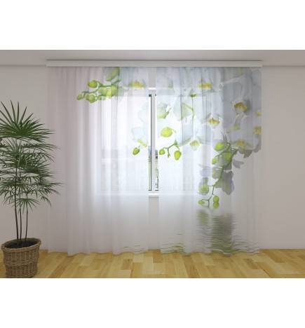Tenda personalizzata - Con i fiori bianchi sul lago