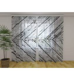 Tenda personalizzata - in stile legno grigio
