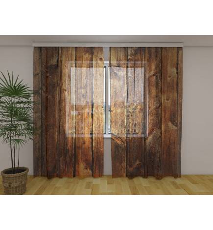 Tenda personalizada - em estilo madeira marrom