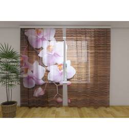 Tenda personalizzata - Orchidee sul legno - ARREDALACASA