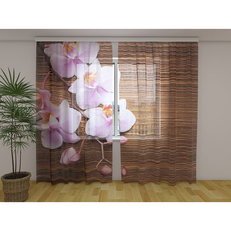 1,00 €Tenda personalizzata - Orchidee sul legno - ARREDALACASA