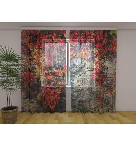 Mukautettu teltta - Kukkia kallioseinässä