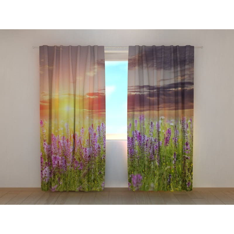 1,00 € Aangepaste tent - lavendelbloemen op de berg