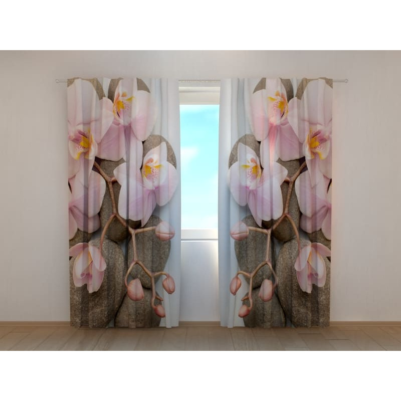 1,00 € Aangepaste tent - stenen en roze orchideeën