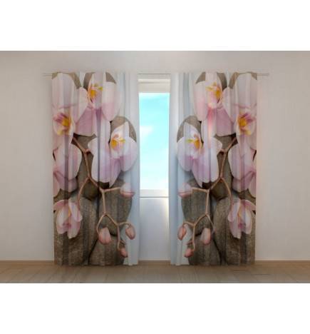 1,00 € Mukautettu teltta - kivet ja vaaleanpunaiset orkideat