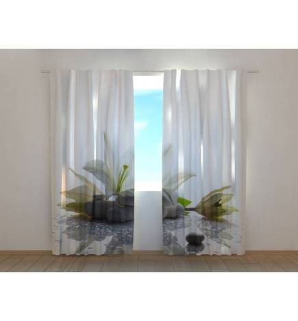 1,00 €Cortina Personalizada - Pedras e Lírios Brancos