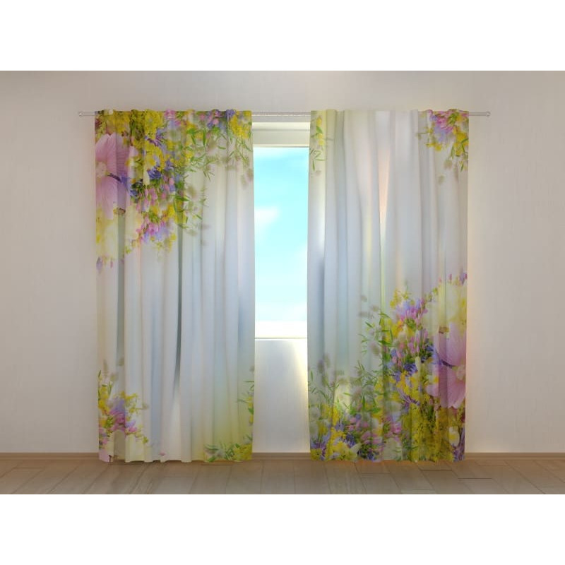 1,00 € Personalized curtain - With summer and colorful flowers