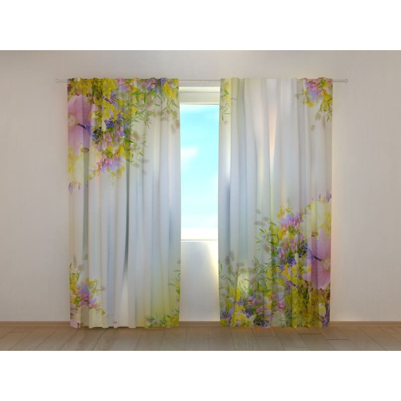 1,00 €Rideau personnalisé - Avec des fleurs estivales et colorées