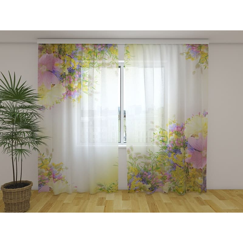1,00 € Personalisierter Vorhang – Mit Sommer und bunten Blumen