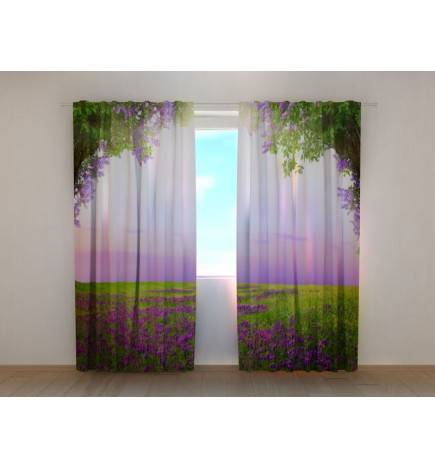 1,00 € Custom Tent - Green Meadow and Lavender Flowers